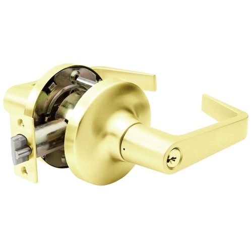 Cylindrical Lock Bright Brass