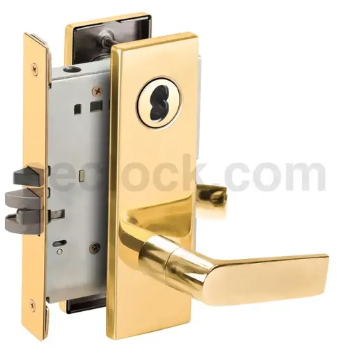 Mortise Lock Bright Brass