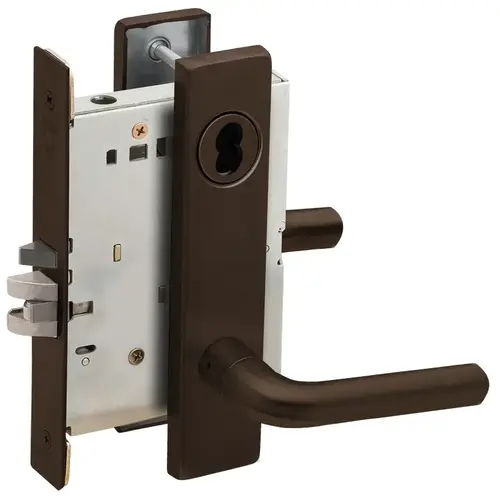 Mortise Lock Dark Oxidized Satin Bronze Oil Rubbed