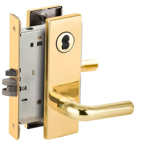 Mortise Lock Bright Brass