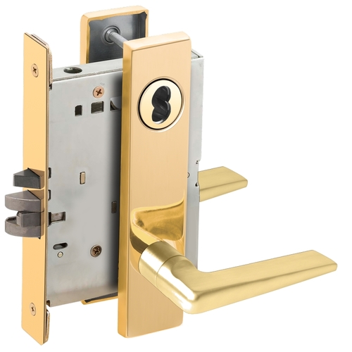 Mortise Lock Bright Brass