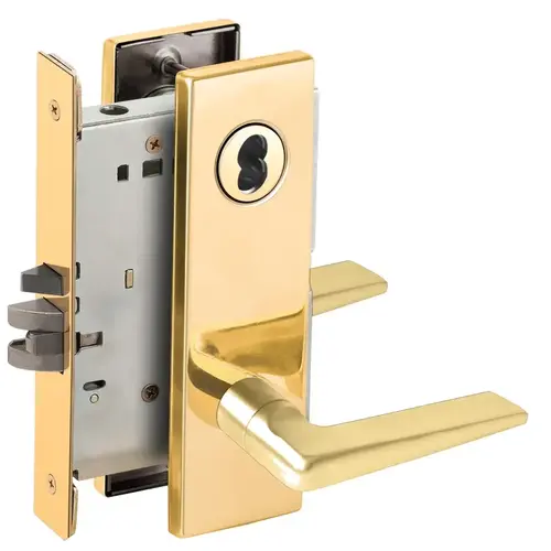 Lock Mortise Lock Bright Brass