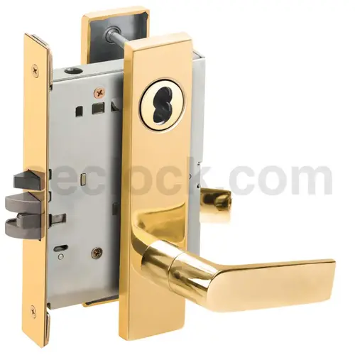 Lock Mortise Lock Bright Brass