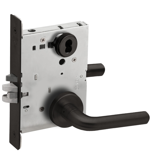 Mortise Lock Flat Black Coated