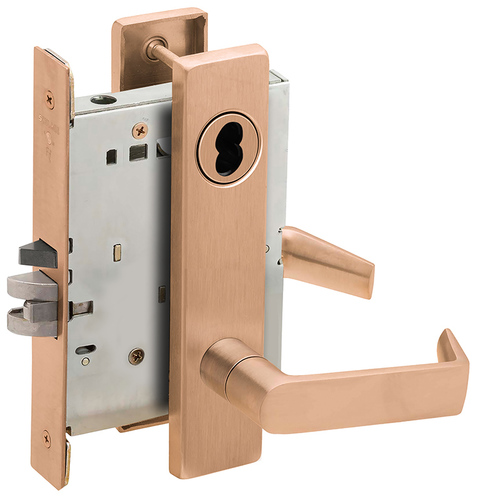 Mortise Lock Satin Bronze Clear Coated