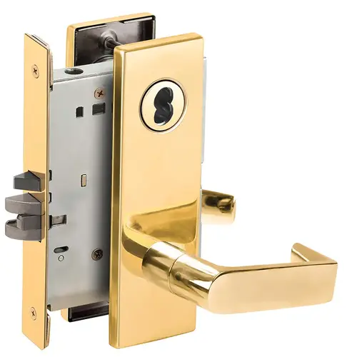 Lock Mortise Lock Bright Brass