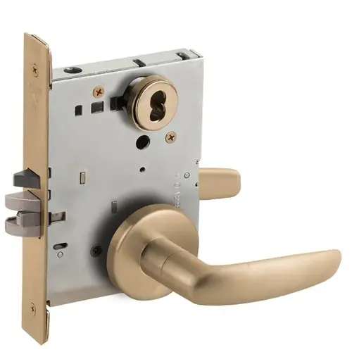 Lock Mortise Lock Satin Brass Blackened Satin Relieved Clear Coated