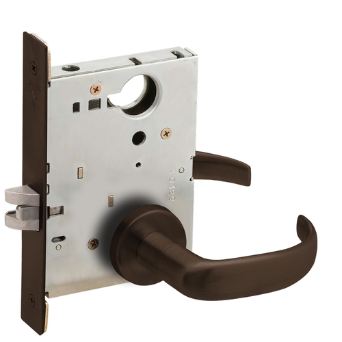 Mortise Lock Dark Oxidized Satin Bronze Oil Rubbed