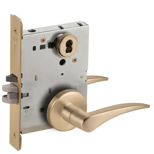 Lock Mortise Lock Satin Brass Blackened Satin Relieved Clear Coated