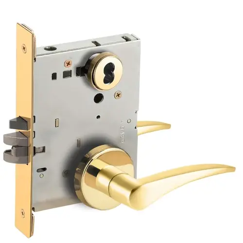 Mortise Lock Bright Brass