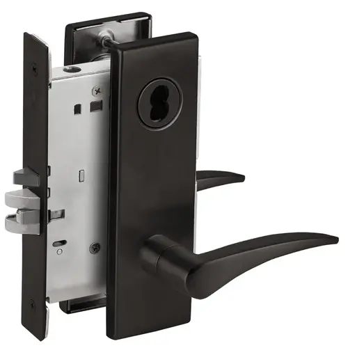 Mortise Lock Flat Black Coated