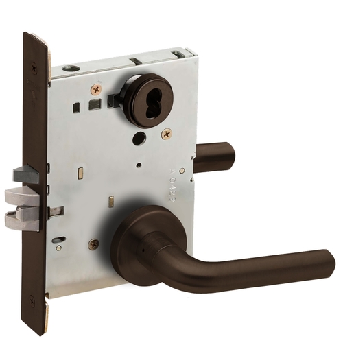 Mortise Lock Dark Oxidized Satin Bronze Oil Rubbed