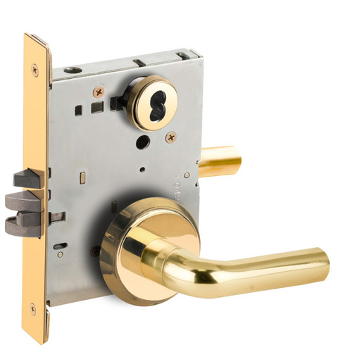 Mortise Lock Bright Brass