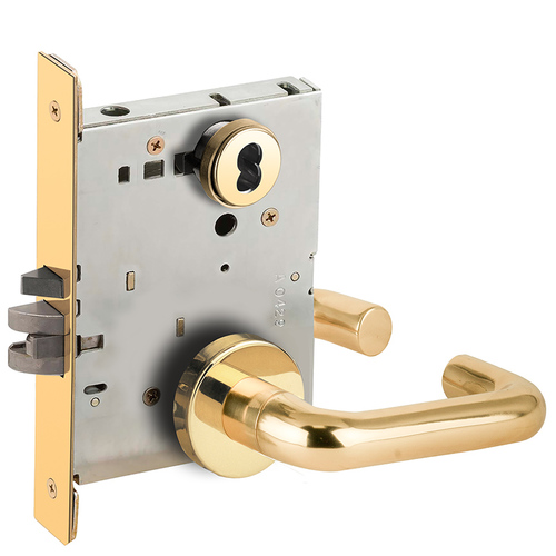 Lock Mortise Lock Bright Brass