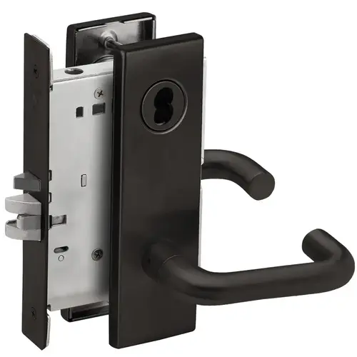 Mortise Lock Flat Black Coated