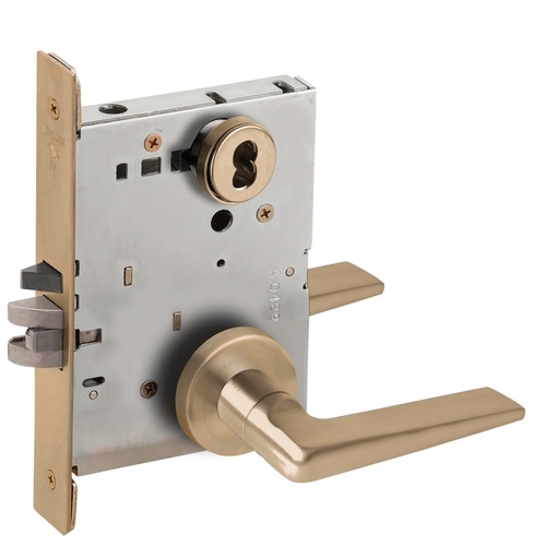 Lock Mortise Lock Satin Brass Blackened Satin Relieved Clear Coated