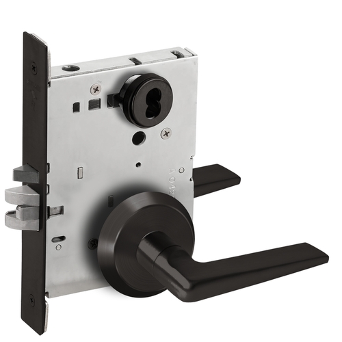 Mortise Lock Flat Black Coated