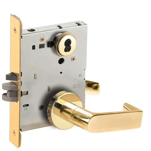 Lock Mortise Lock Bright Brass