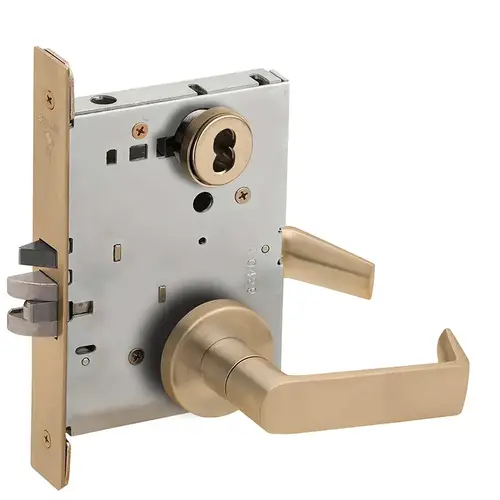 Lock Mortise Lock Satin Brass Blackened Satin Relieved Clear Coated