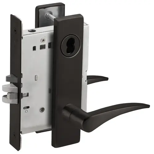 Mortise Lock Flat Black Coated