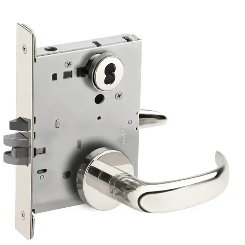 Mortise Lock Bright Stainless Steel