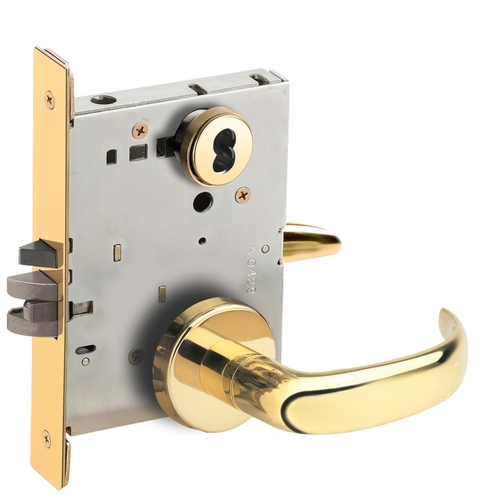 Lock Mortise Lock Bright Brass