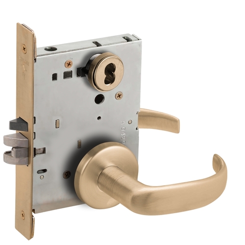 Lock Mortise Lock Satin Brass Blackened Satin Relieved Clear Coated