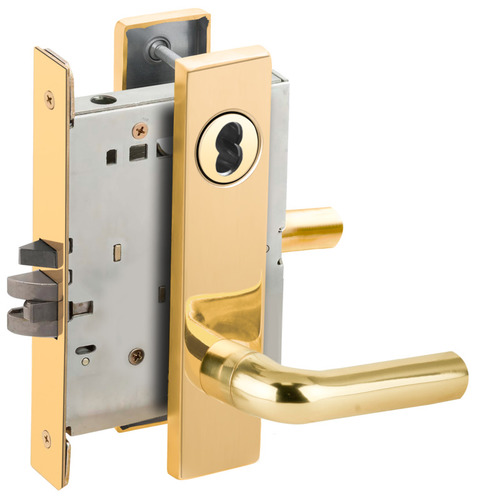 Lock Mortise Lock Bright Brass