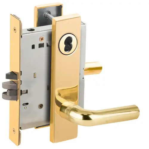 Lock Mortise Lock Bright Brass