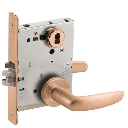 Lock Mortise Lock Satin Bronze Clear Coated