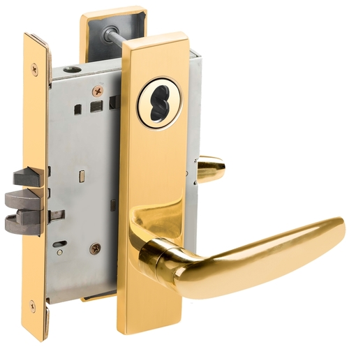 Mortise Lock Bright Brass