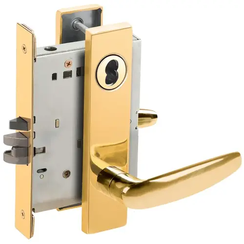 Lock Mortise Lock Bright Brass