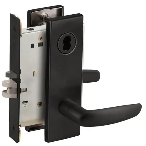 Mortise Lock Flat Black Coated