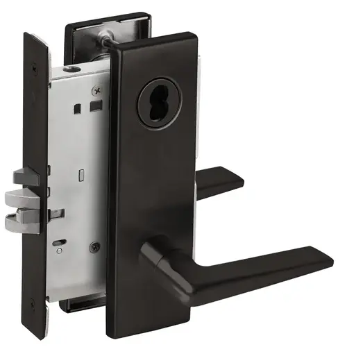 Mortise Lock Flat Black Coated