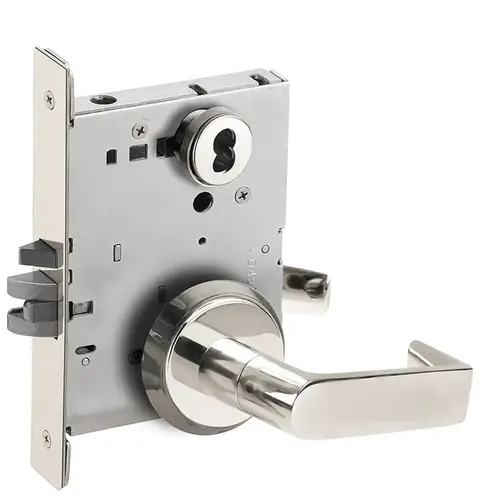 Mortise Lock Bright Stainless Steel