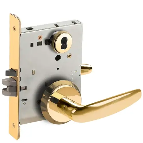 Mortise Lock Bright Brass