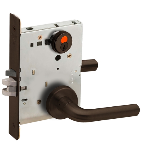 Mortise Lock Dark Oxidized Satin Bronze Oil Rubbed