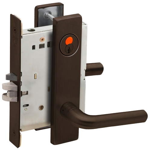 Mortise Lock Dark Oxidized Satin Bronze Oil Rubbed