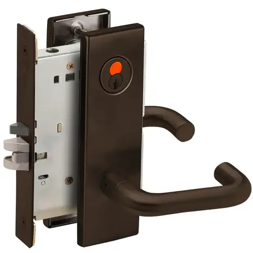 Mortise Lock Dark Oxidized Satin Bronze Oil Rubbed