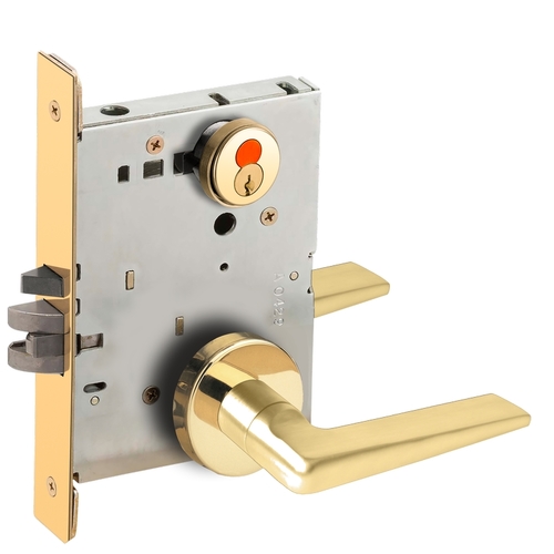 Mortise Lock Bright Brass