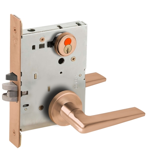 Mortise Lock Satin Bronze Clear Coated