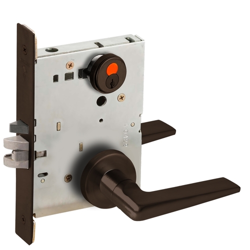 Mortise Lock Dark Oxidized Satin Bronze Oil Rubbed