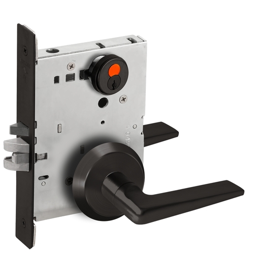 Mortise Lock Flat Black Coated