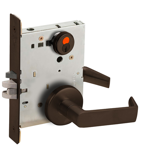 Mortise Lock Dark Oxidized Satin Bronze Oil Rubbed