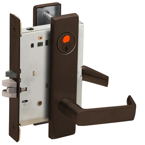 Mortise Lock Dark Oxidized Satin Bronze Oil Rubbed