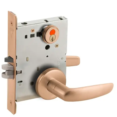 Mortise Lock Satin Bronze Clear Coated