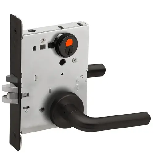 Mortise Lock Flat Black Coated