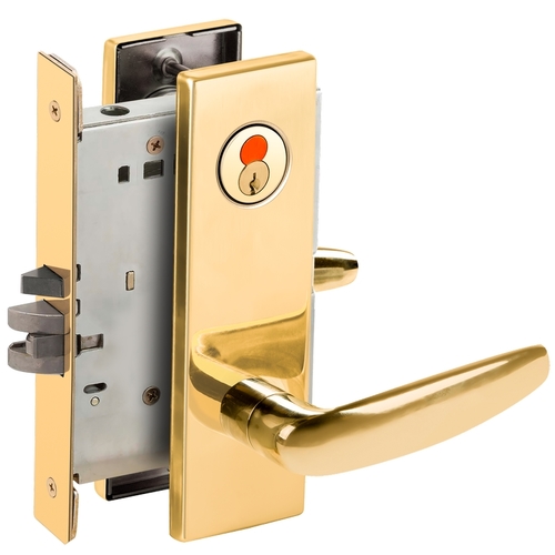 Mortise Lock Bright Brass