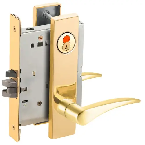 Mortise Lock Bright Brass