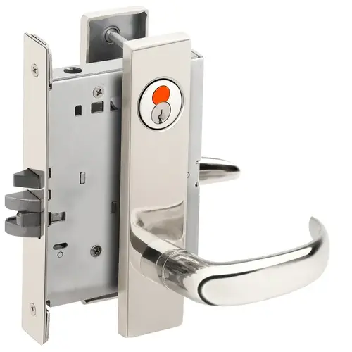 Mortise Lock Bright Chrome